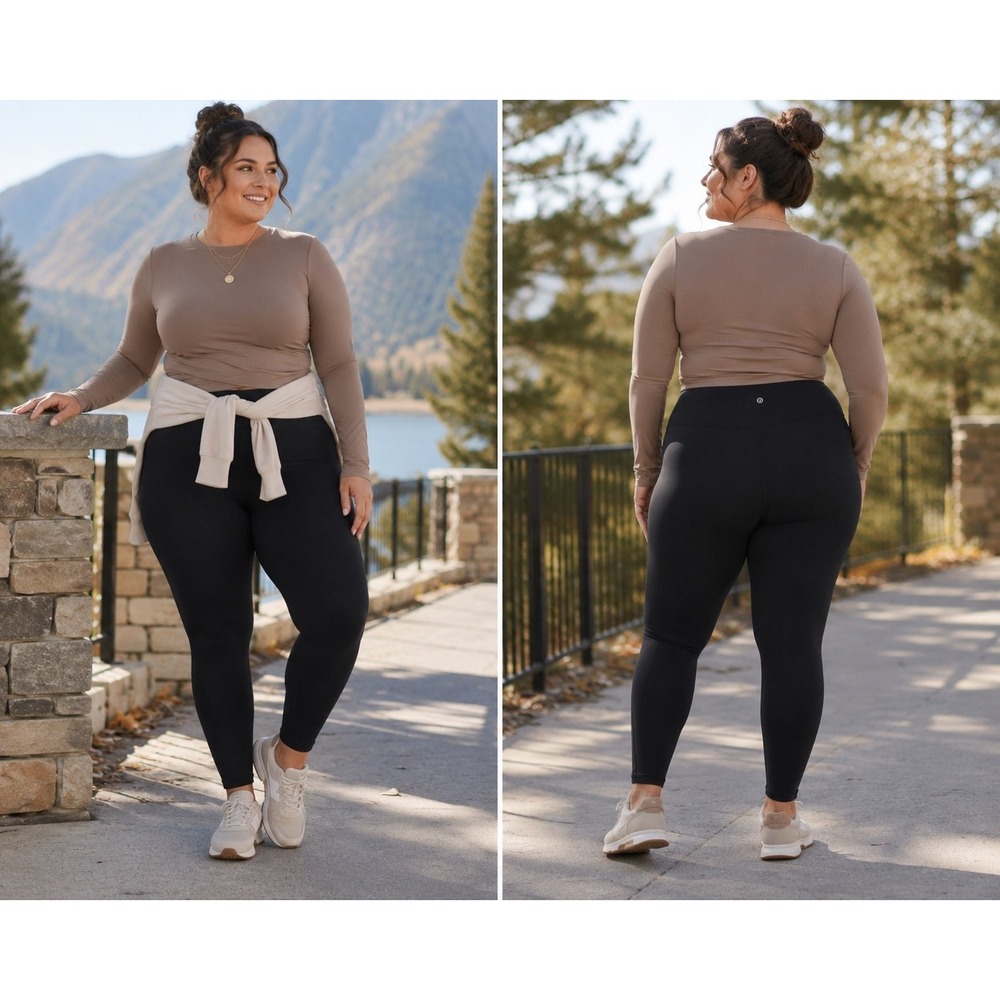 Athleta Transcend Stash Tight 3X 24-26W Plus Black VitaFree Leggings NWT Pockets